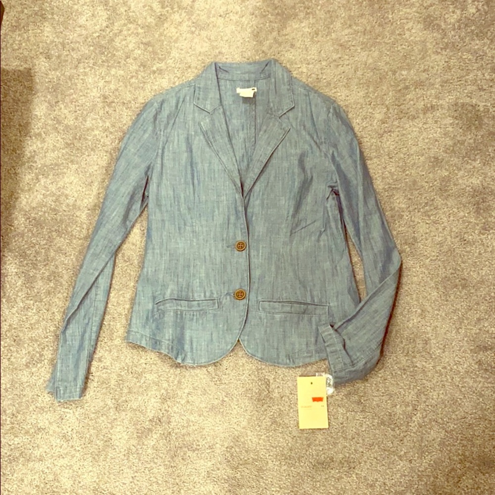 Levi Brand Light Denim Blazer (NWT)